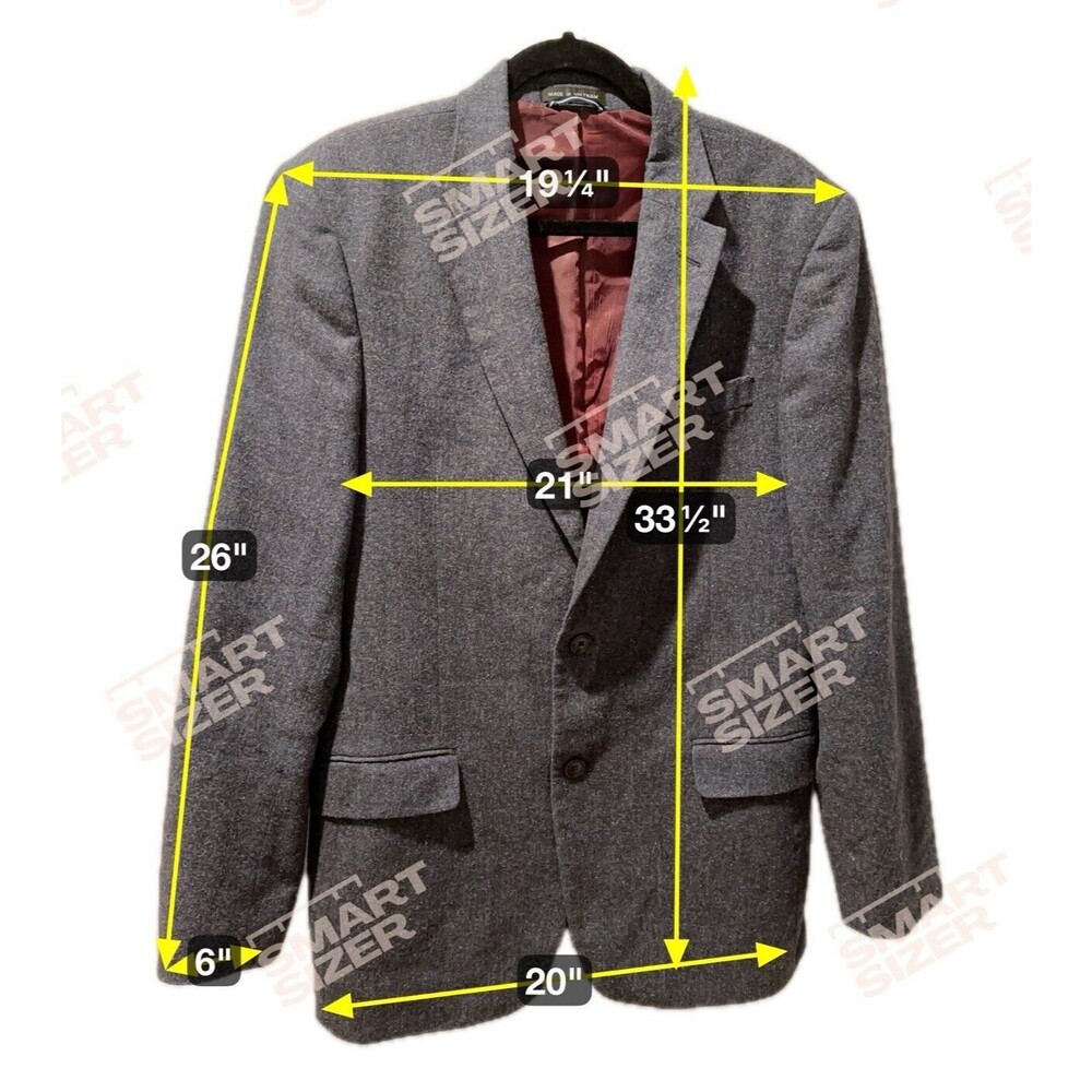 Tommy Hilfiger Menβs 40L Wool Blend Blue Speckled Knit Blazer Sport Coat Long - Picture 11 of 11